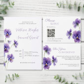 Pansy Silhouet Studie Bewaar de Datum Save The Date (Personaliseer de collectie van deze zelfstandige maker.)