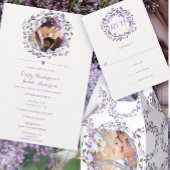 Elegant Greenery Eucalyptus Wreath Wedding All In One Uitnodiging