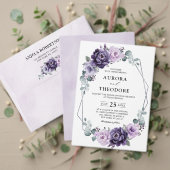 Paarse zilver Floral Bloom Geometric sparen de Dat (Personaliseer deze collectie van deze onafhankelijke maker. Test)