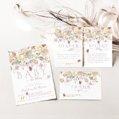 Lente Paars Baby shower van wilde bloem Reclamebord Met Voetstuk