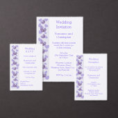 Paarse Wisteria Heart Design Bruidsmeisje Verzoek Kaart (Personaliseer de collectie van deze zelfstandige maker.)
