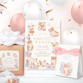 Gesponnen-effect Party Cats Floral 1e Verjaardagsf Kaart