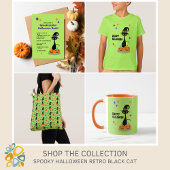 Midden-eeuw Atomic Halloween Cat Servet