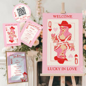 Queen of hearts Bar Menu Roze Rood