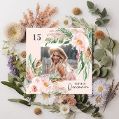 Quinceañera Pink girly jurk verjaardag Invi Kaart