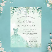 Quinceanera betoverde bosfernejurk kaart