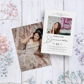 Trendy moderne Quinceanera verjaardag Ronde Sticker