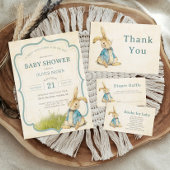 Baby shower Peter De Konijnenluier Raffle Informatiekaartje