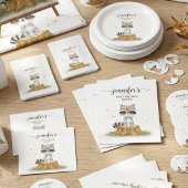 Wasbeer babyshower waterverf bedankt