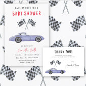 Race auto baby shower Sweets en traktaties Poster