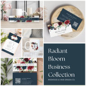 Radiant Bloom Business Return Address Etiket