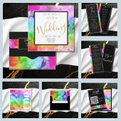 Rainboogalcoholinkt Waterverf Sla de datum op Magneet