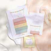 Modern grillig script naam retouradres rubberstempel