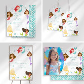 Regenboog Duik in Vijf Zeemeermin Verjaardag Kaart