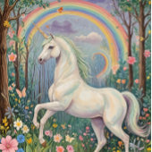 Rainbow Unicorn Birthday Papieren Bordje