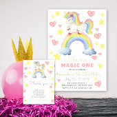Eenhoorn Rainbow Magic One Eerste Verjaardag Spandoek