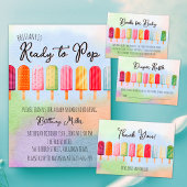 Klaar om Pop Popsicle Baby shower gunst Seltzer Blikjeskoeler