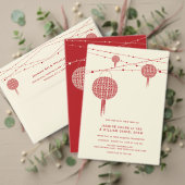 Dubbelgeluk Lantern Chinese Wedding Program (Personaliseer deze collectie van deze onafhankelijke maker. Test)