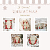 Rode Amaryllis rustieke kerstvakantie Kaart