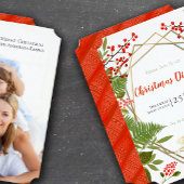 Elegant  Hummingbird Merry Kerstmis Feestdagenkaart