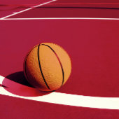 Rode baan basketbal partij uitnodiging