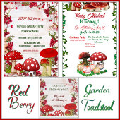 Birthday Kind van Red Berry Garden Toadstool Papieren Bekers