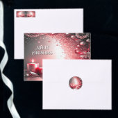 Red Candles Decorative Holiday Water Bottle Label Waterfles Etiket