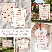 Cherry Coquette Afstudeerfeest Uitnodiging Klas
