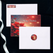 Red Christmas Floral Holiday Doormat Deurmat