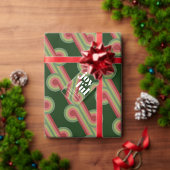 Chic Retro Funky Abstract Waves Art Patroon Medium Cadeauzakje (Personaliseer de collectie van deze zelfstandige maker.)