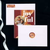 Custom Retro Abstract Waves Art Patroon Feestdagenkaart (Personaliseer de collectie van deze zelfstandige maker.)