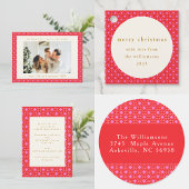 Retro MidCentury Rood Roze Schattige Aangepaste Ke Ronde Sticker