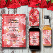 Red Roses Collage Wedding All In One Uitnodiging