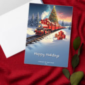 Red Train Christmas Tree Holiday Doormat Deurmat (Personaliseer de collectie van deze zelfstandige maker.)