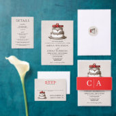 Rode Vintage Vrachtwagen Save The Date (Personaliseer de collectie van deze zelfstandige maker.)