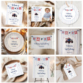 Rood Wit & Blauw Patriottische Uitnodiging voor 1e