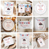 Rood Wit & Blauw Patriottische Uitnodiging voor 1e
