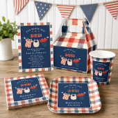 Rode Witte en Op Komst Baby Shower Servetten