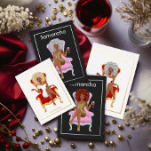 Dreadlock Pink and Gold Dreadlock Folie Uitnodiging