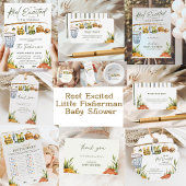 Reel Excited Little Fisherman Diaper Raffle Card Informatiekaartje