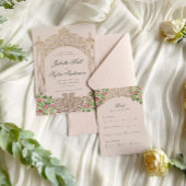 Regal Deuren Elegant Nep Folie Bruiloft Menu