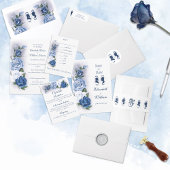 Regency Blue Cameo Bruiloft Glas