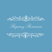 Regency  Style Blue Wedding Sticker