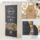 Gepersonaliseerd logo voor restaurants, cafés, bak standaard schort