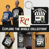 Retro-stijl retailconferentie tote bag