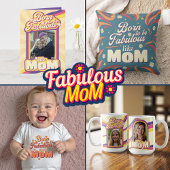 Leuke retro  psychedelische moeder citaat typograf ronde klok