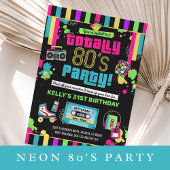 Retro 80's Neon Verjaardag Party Papieren Cups Papieren Bekers