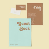 Retro Beach | Bruine bruiloft voor voetgangers Bedankdoosjes