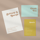 Retro Beach | Uitnodiging tot gouden weddenschappe