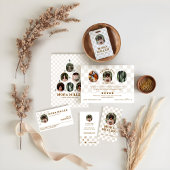 Boho Checkered Pattern Order - Dank u voor uw foto Bedankkaart